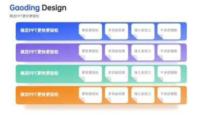 并列关系4项PPT图文页