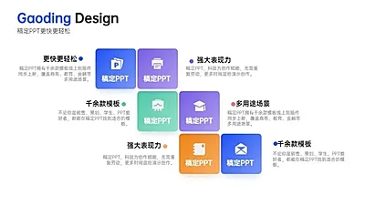 并列关系6项PPT图文页