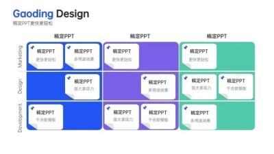 并列关系4项PPT图文页