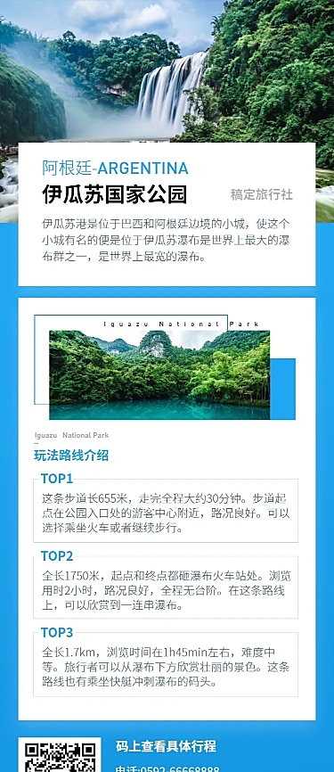 国外游旅游攻略长图海报