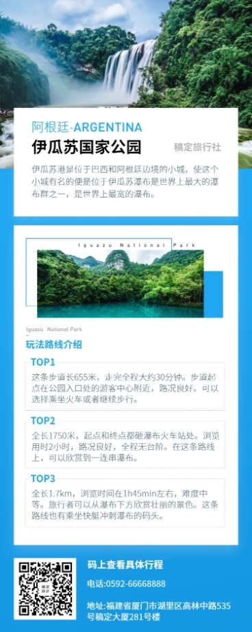 国外游旅游攻略长图海报预览效果