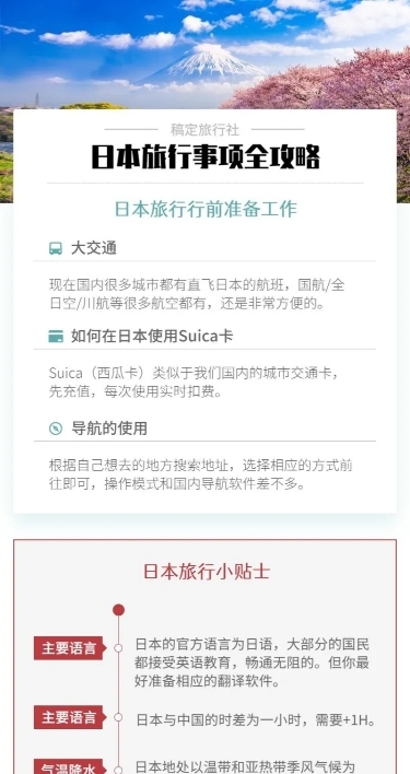 国外游旅游攻略长图海报