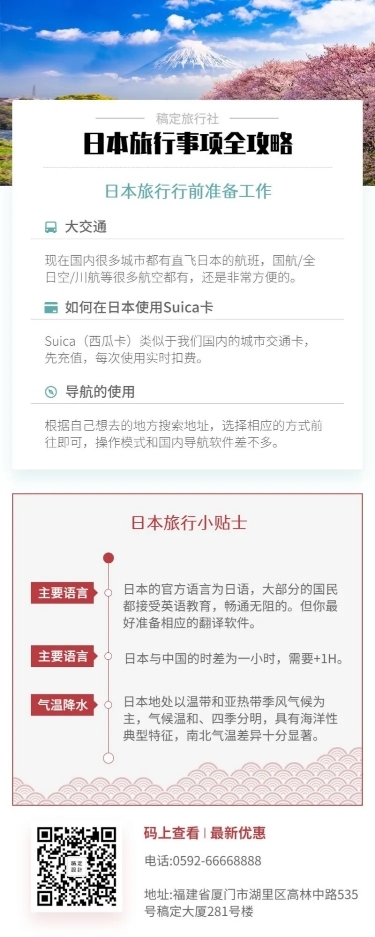 国外游旅游攻略长图海报