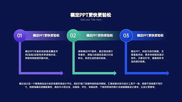 并列关系3项PPT图文页