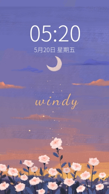 油画风唯美风景手机壁纸预览效果