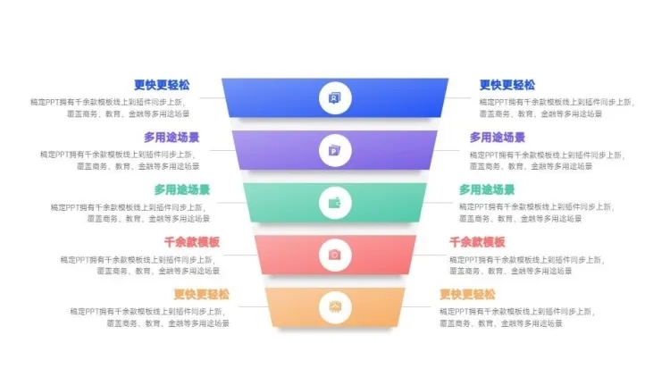 并列关系多项PPT图文页预览效果