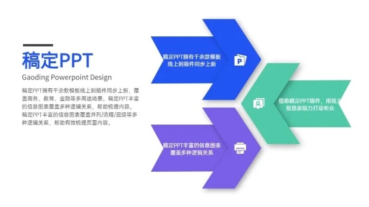 并列关系3项PPT图文页预览效果