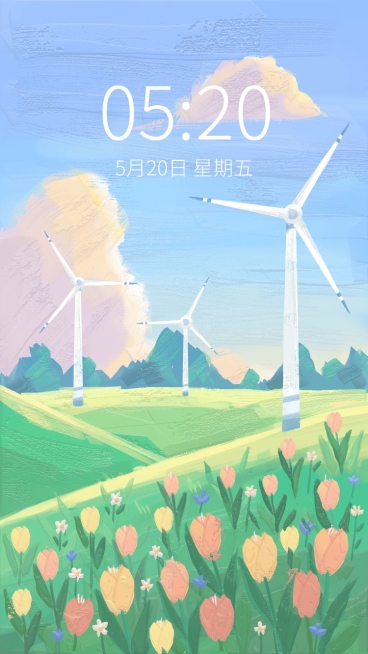 油画风唯美手机壁纸预览效果