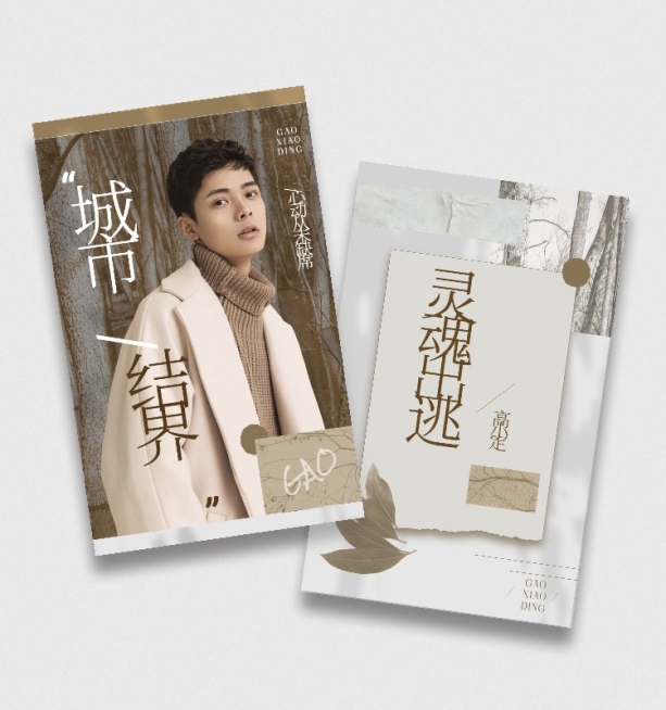时尚简约风明星应援饭制周边小卡预览效果