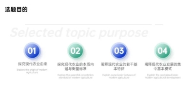 并列关系4项PPT图文页