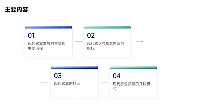 递进关系流程关系4项PPT图文页