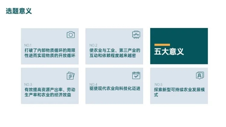 并列关系5项PPT图文页预览效果