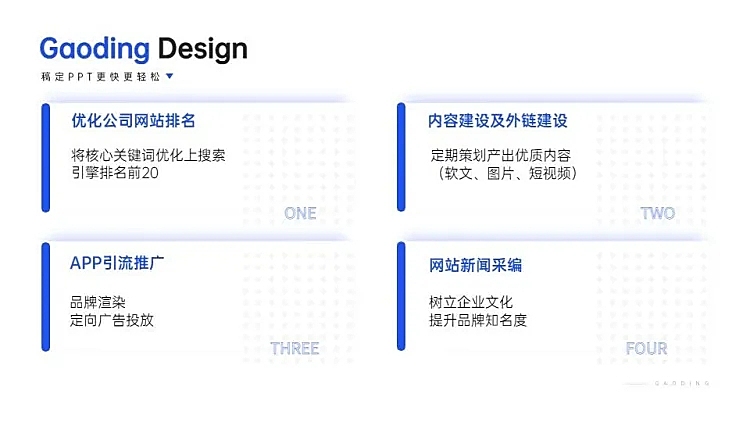 并列关系4项PPT图文页