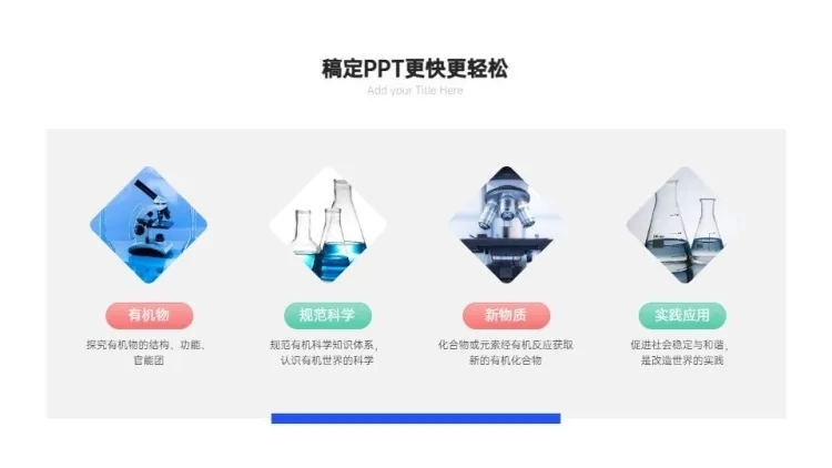 并列关系4项PPT图文页预览效果