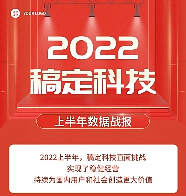 IT互联网上半年数据战报喜报文章长图