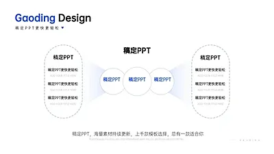 并列关系2项PPT图文页