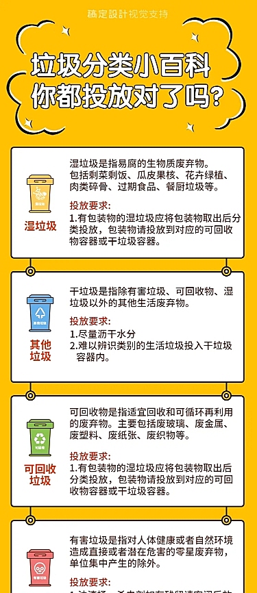 垃圾分类小知识科普海报