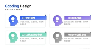 并列关系4项PPT图文页
