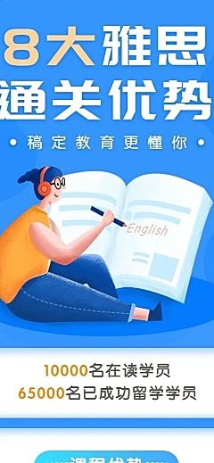 雅思长图海报