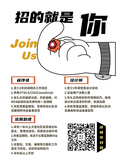 创意卡通招聘张贴海报