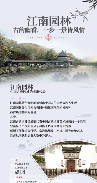 江南园林旅游景点介绍文章长图