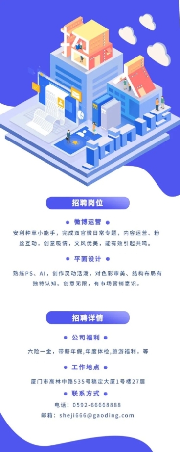招募运营/设计招聘长图海报预览效果