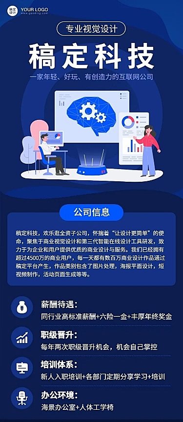 企业文化制度介绍长图