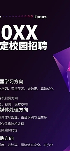招聘/科技扁平/长图海报