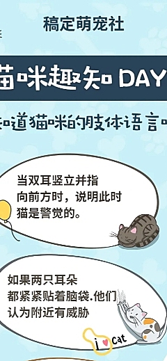 猫咪趣知猫咪社科普营销长图