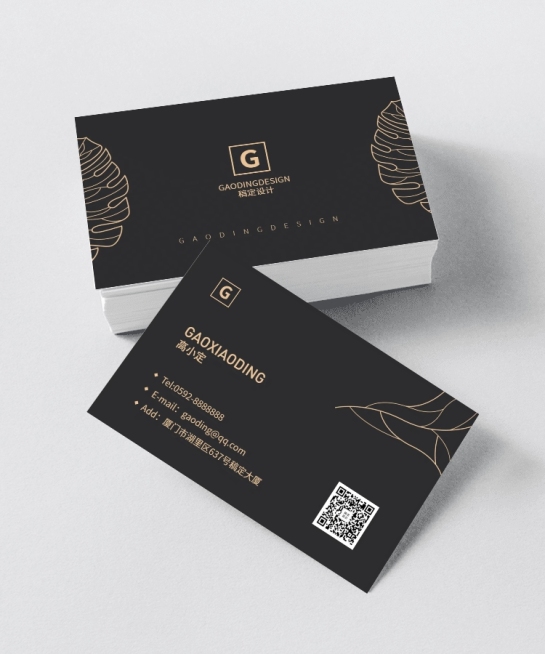 商务金融/黑金/企业名片预览效果