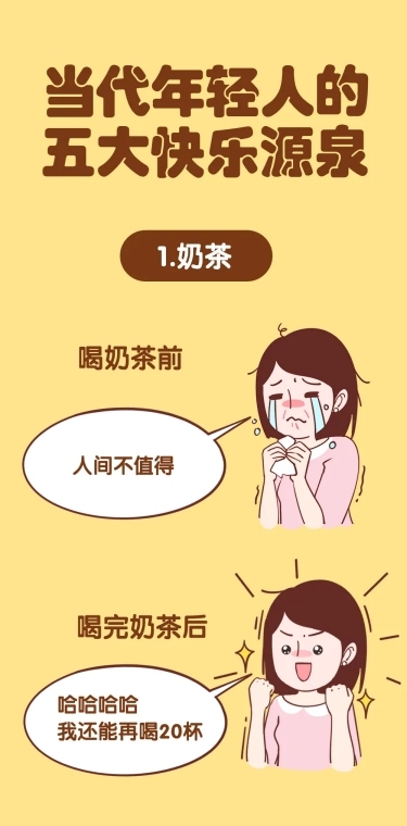 当代年轻人快乐源泉搞怪趣味条漫