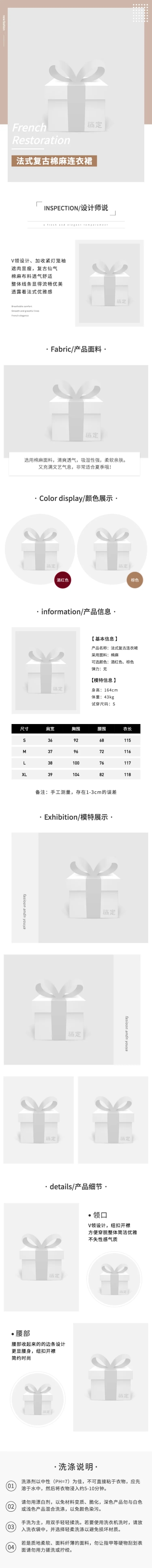点击进入编辑 详情页经典模板预览效果
