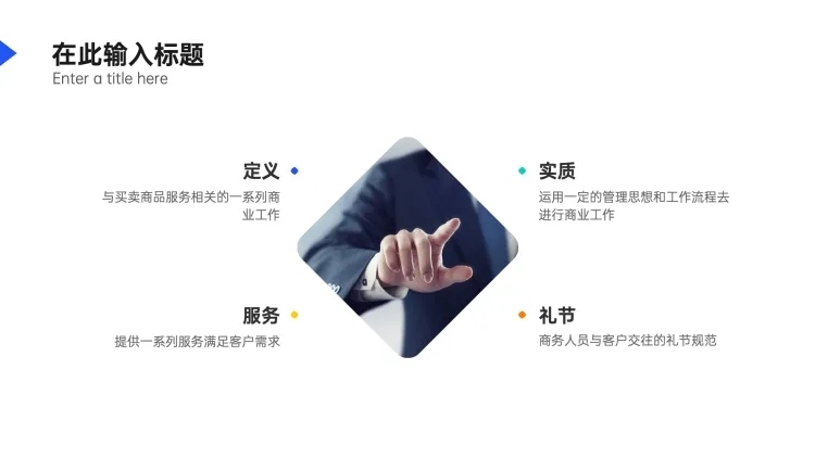 并列关系4项PPT图文页预览效果