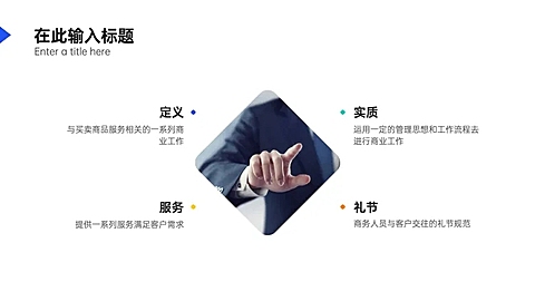 并列关系4项PPT图文页
