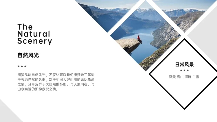 并列关系1项PPT图文页预览效果