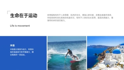 并列关系1项PPT图文页