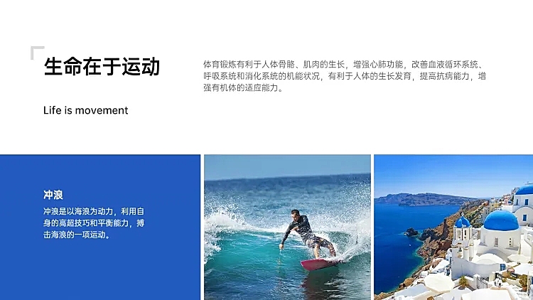 并列关系1项PPT图文页