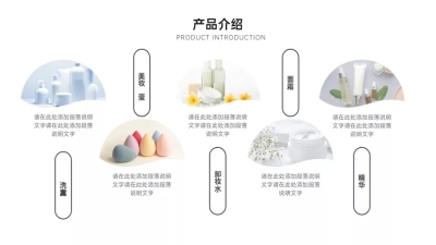 并列关系5项PPT图文页