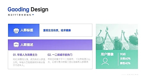 并列关系2项PPT图文页