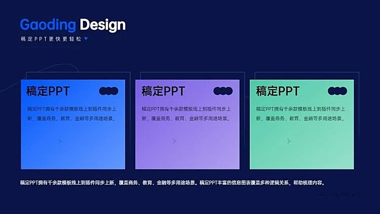 并列关系3项PPT单页图文页
