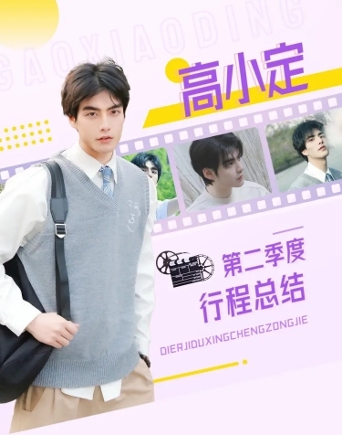简约风明星应援行程总结长图