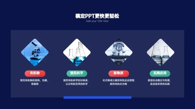并列关系4项PPT图文页预览效果