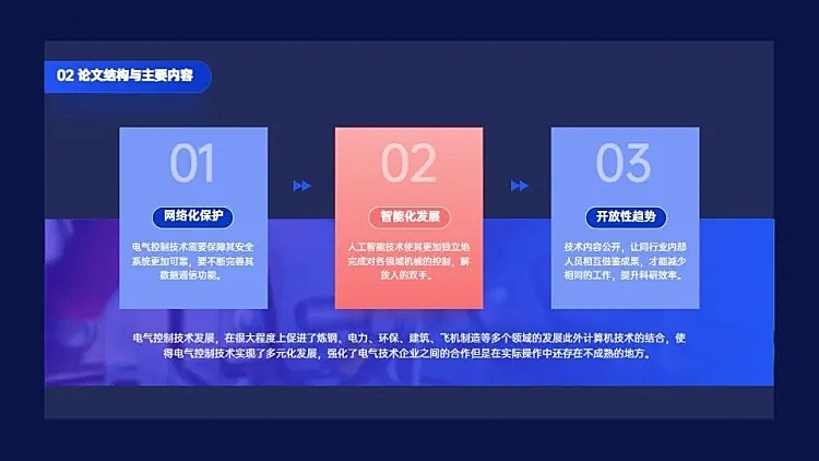 递进关系3项PPT图文页