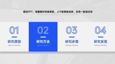 并列关系4项PPT图文页