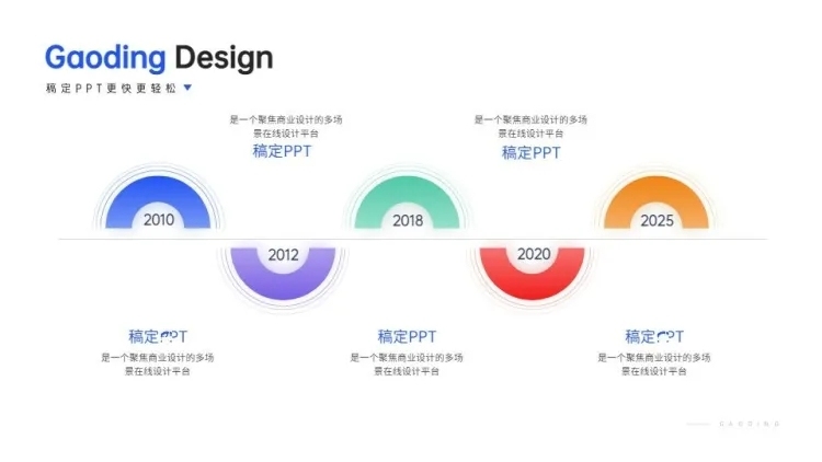 并列关系5项PPT图文页预览效果