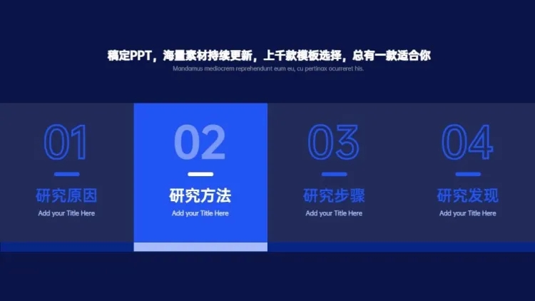 并列关系4项PPT图文页预览效果