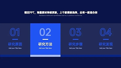 并列关系4项PPT图文页