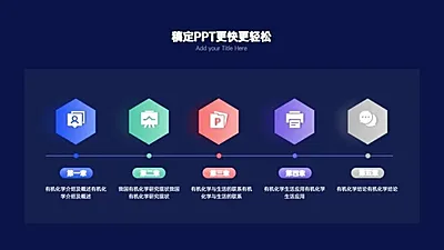 并列关系5项PPT图文页