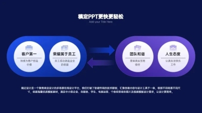 对比关系PPT图文页