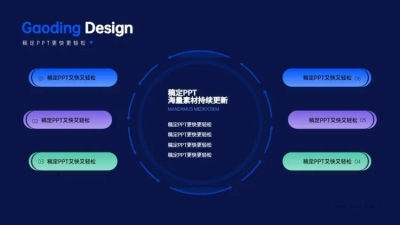 并列关系6项PPT单页图文页